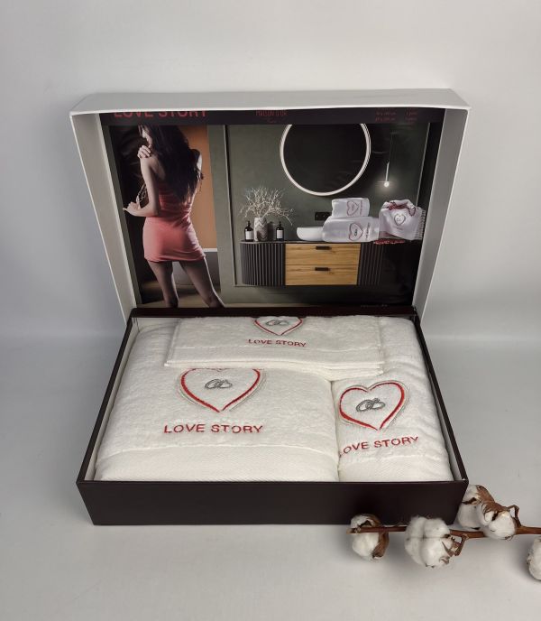 Рушники Maison D'or 3шт Love Story "Solitaire Ring"