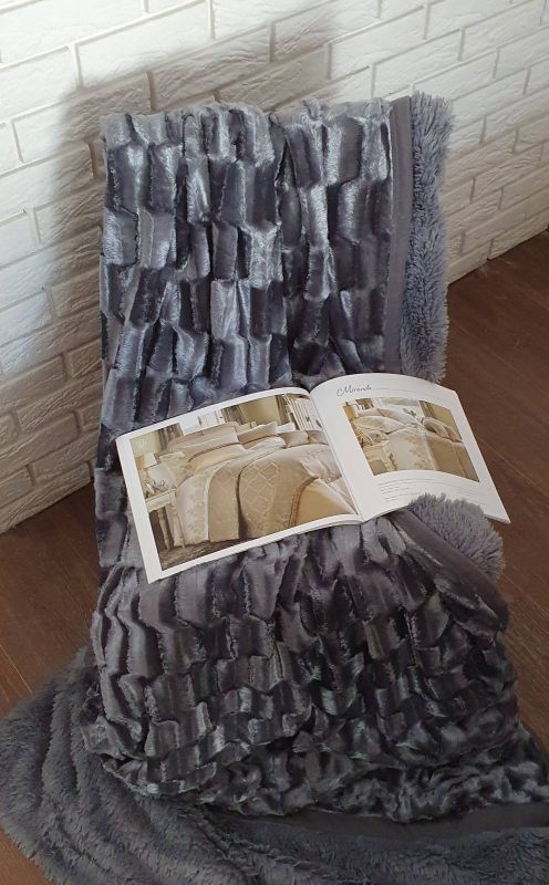 Покривало норка 220х240 Dark   Grey (510)