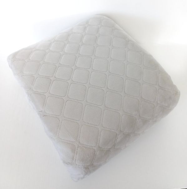 Покривало  ТЕП "ВЕЛЮР" 240*220см Light Grey Ромб круглий