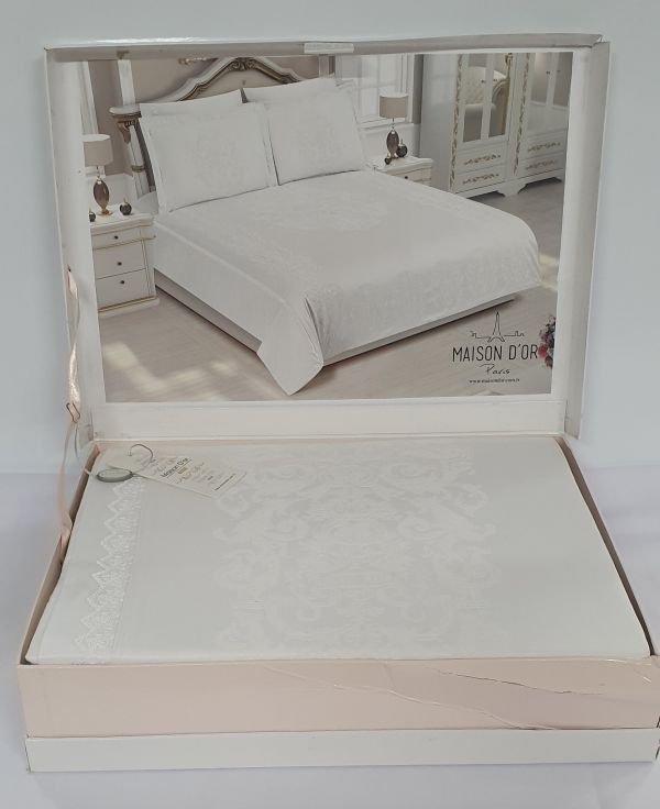 Постільна білизна Maison D'or сатин бамбук 200х220 Adrienne Cream