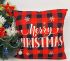Наволочка велюр 45x45 Merry Christmas Red