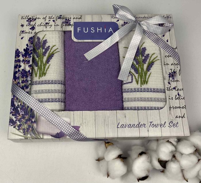 Набір кухонних рушників Fushia 3 шт Lavander Set