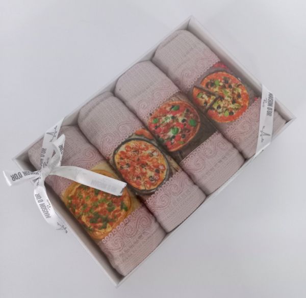 Подарунковий набір рушників Maison D'or Pizza Pudra