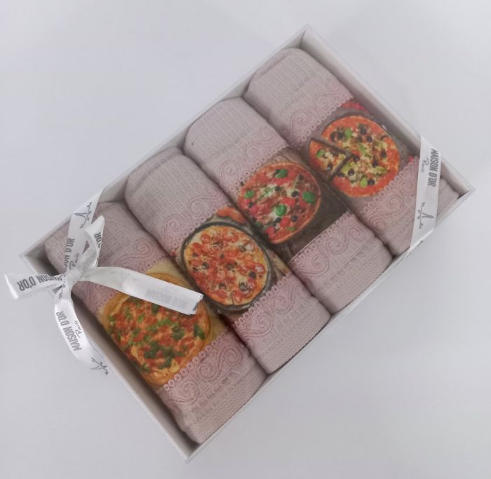 Подарунковий набір рушників Maison D'or Pizza Pudra