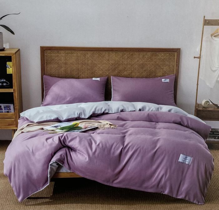 Постільна білизна Colorful Home сатин 180х220 Solid Color Lilac