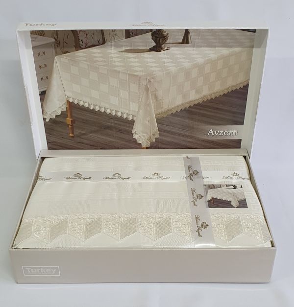 Скатертина Maison Royale 160x220 Avzem Cream