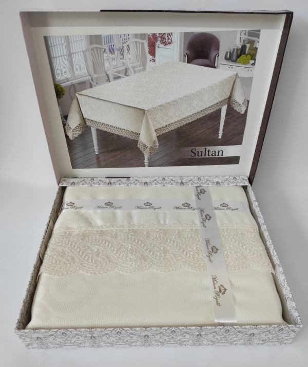 Скатертина Maison Royale 160x300 ovale Sultan Cream
