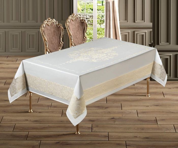 Скатертина Sagol тефлон 160x350 St-060 Gold в коробці *