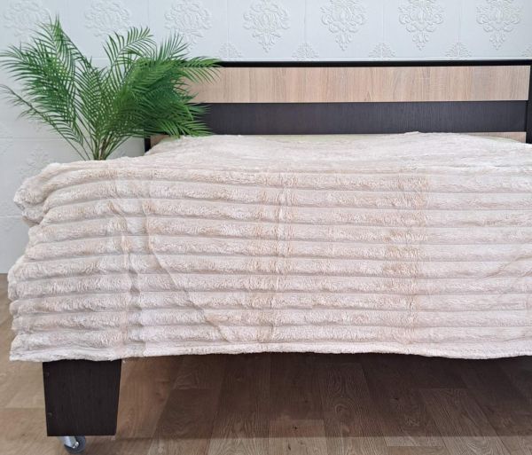 Покривало велюр 180х200 Light  Beige (1307)