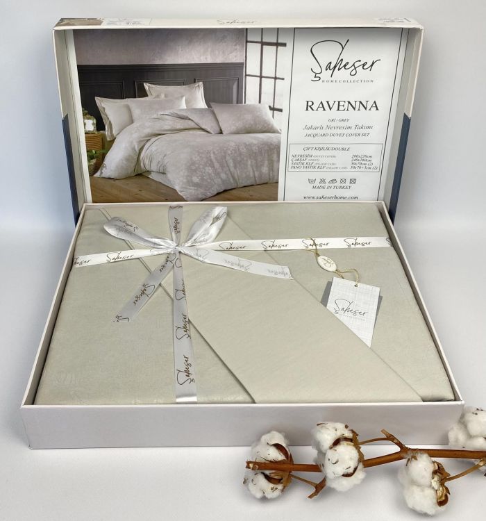 Постільна білизна Saheser ранфорс Ravenna 200х220 Gri