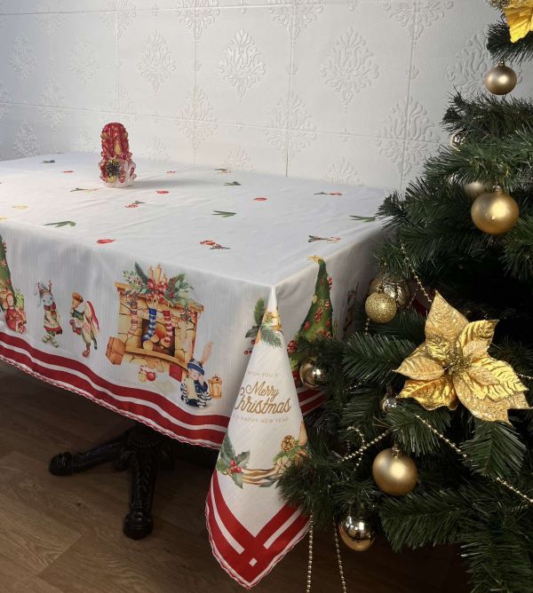 Скатертина Maison Royale новорічна 160x220 Model 04 в коробці