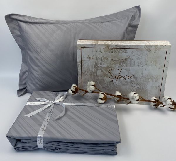 Постільна білизна Saheser Jacquard Vip Satin 200X220 Venita Gri