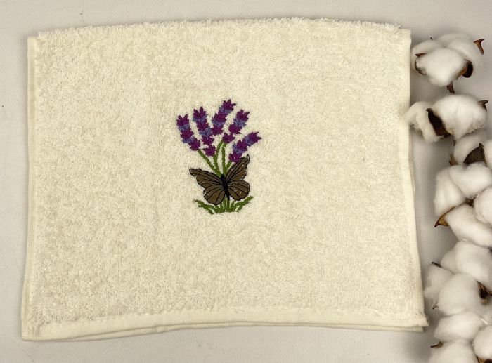 Махровий кухонний рушник Happy cotton 30х50 Butterfly White