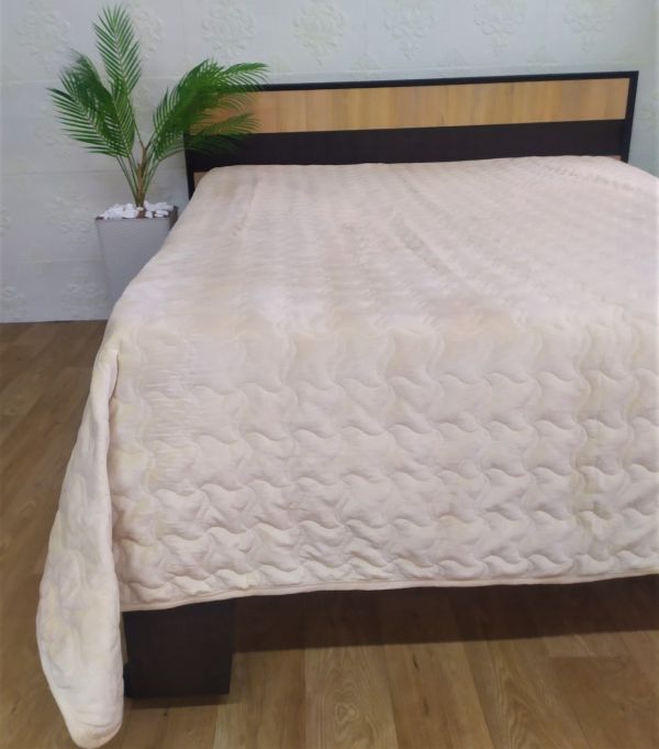 Покривало велюрове Model-21 (1301) 220x240 Light  Beige