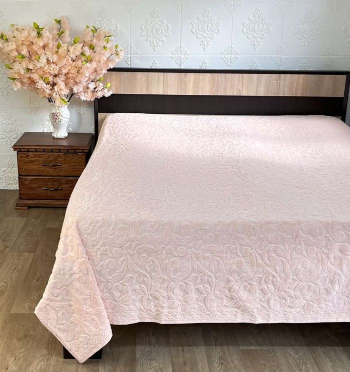 Простирадло махрове АЕ Jakard 220x240 Peach