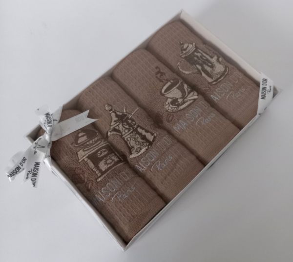 Подарунковий набір рушників Maison D'or Coffee Kahve