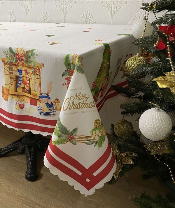 Скатертина Maison Royale новорічна 160x220 Model 04 PVS