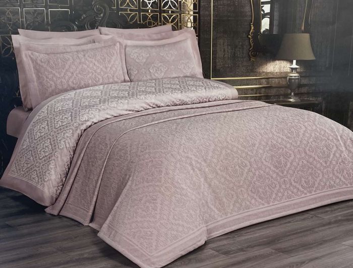Набір Покривало + постіль Maison D'or Pinella 260x260 Pudra
