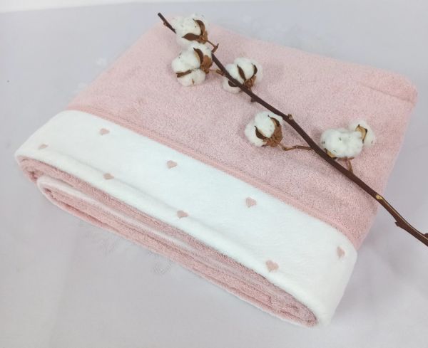 Покривало Maison D'or махрове Lavoine 220*240 Rose