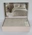 Постільна білизна Maison D'or сатин жаккард 260х240 King Size Mirabella Stone