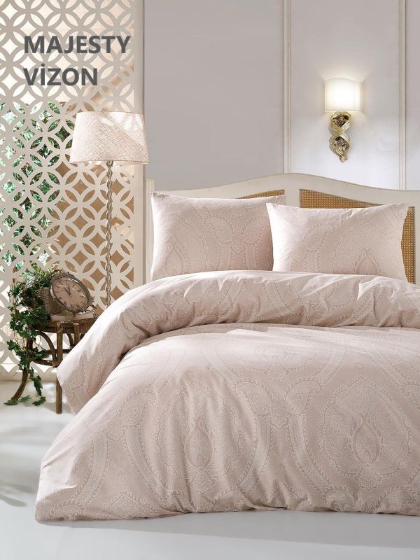 Постільна білизна Altinbasak ранфорс 160x220 Majesty vizon