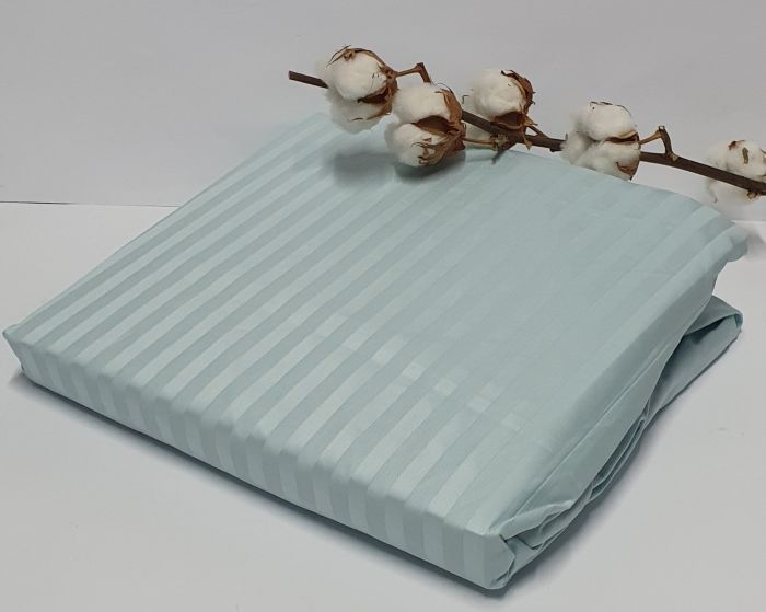Простирадло на резинці AE Cotton 160x200 + наволочки Голубая