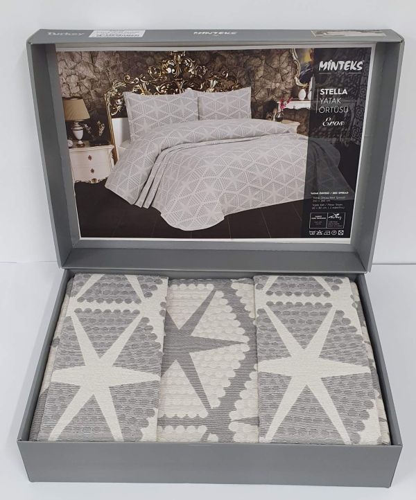 Покривало Minteks Eros Kahve-Bej 240x260