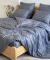 Постільна білизна страйп-сатин LeLIT 180х215 Сірий SS-3006