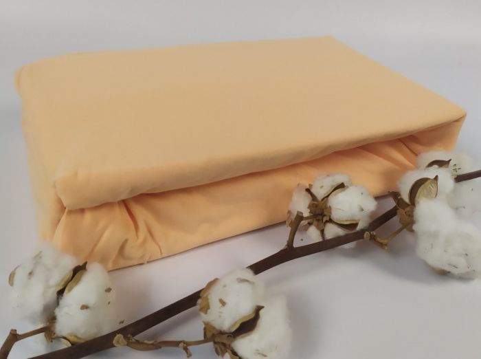 Простирадло Home Line 140x200 на резинці трикотаж Peach