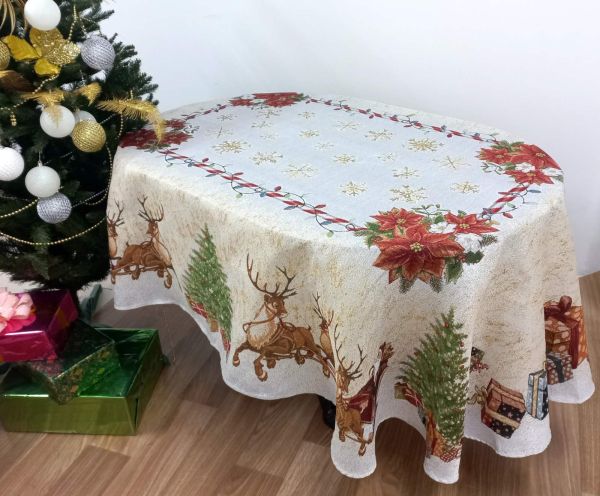 Скатертина Sagol новорічна 160х300 ovale ST-165