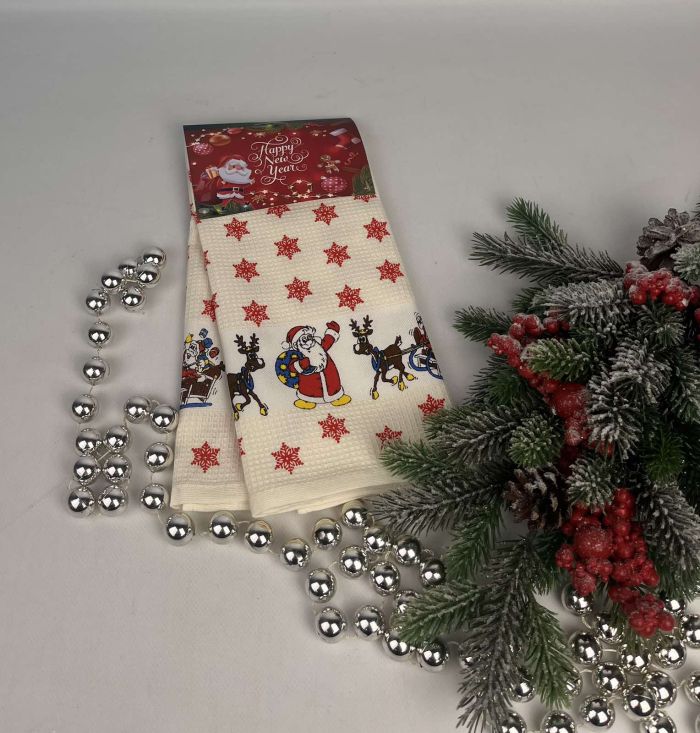 Набір вафельних рушників Nilteks 2шт Pietra Christmas