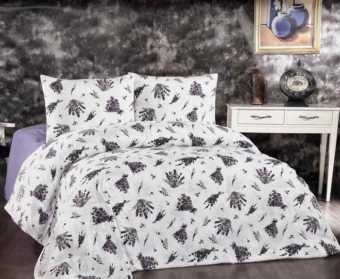 Постільна білизна Belizza фланель 160x220 Lavander