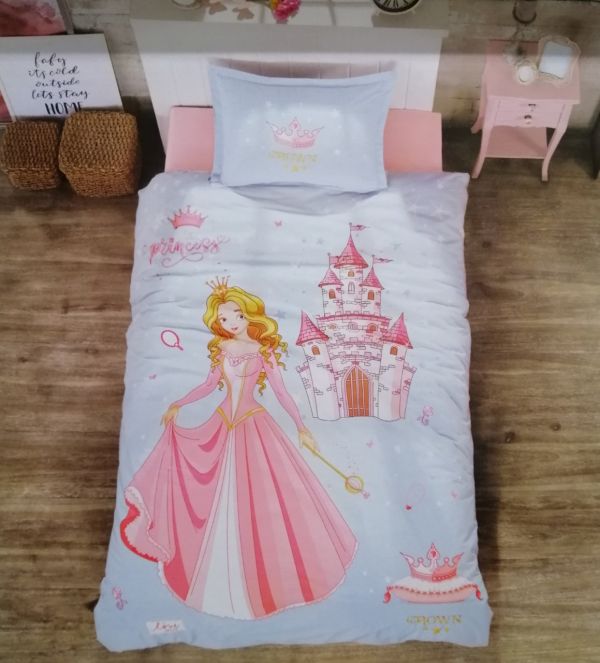 Постільна білизна CLASY ранфорс 160x220 см CROWN V1 PEMBE