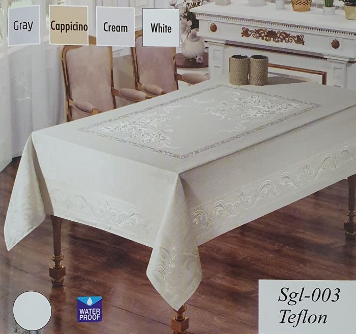 Скатертина Sagol тефлон 140x180 Sgl-003 White