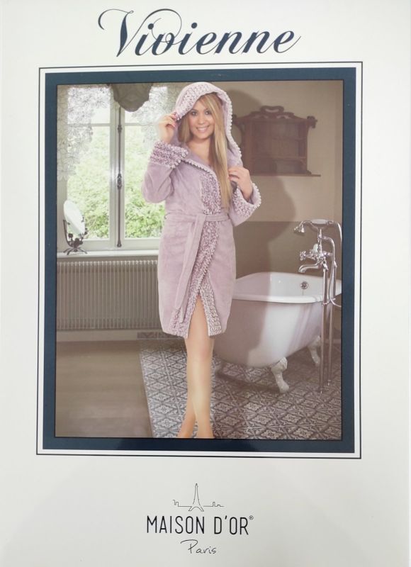 Халат жіночий Maison D'or Vivienne Dark Lilac M