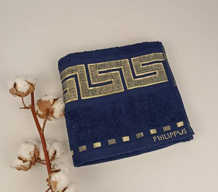 Рушник Philippus Collesium Cotton 50х90 Krinkil Greek Синій (Е261)