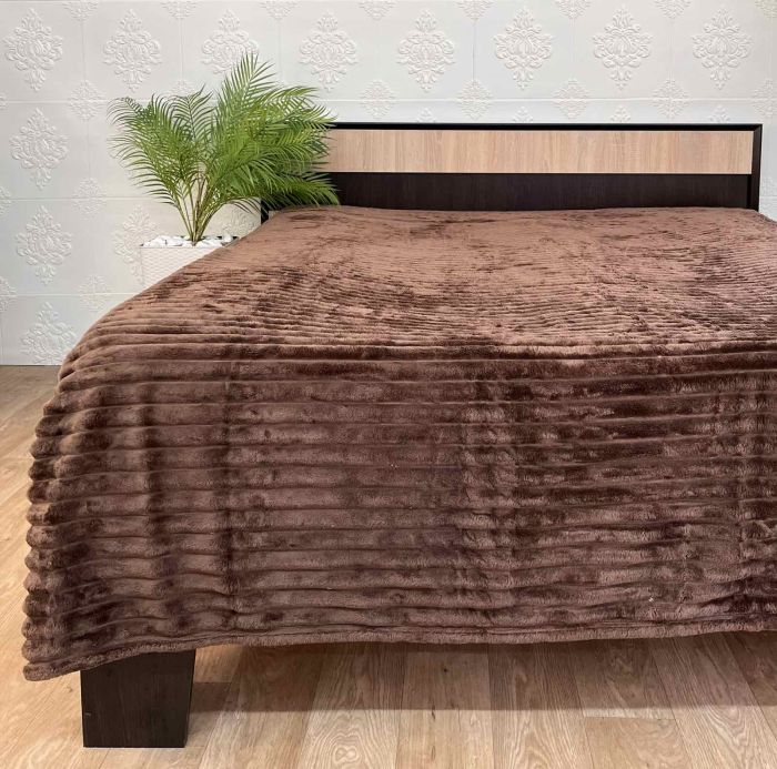 Покривало велюр 180х200 Chocolate (615)