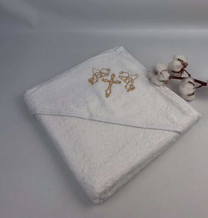 Крижма з кутиком Gulcan 100x100 Gold