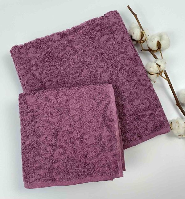 Набір рушників 2 шт Tislim Purple