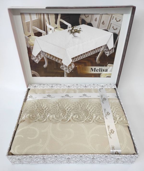 Скатертина Maison Royale 160x400 Melisa Cappucino