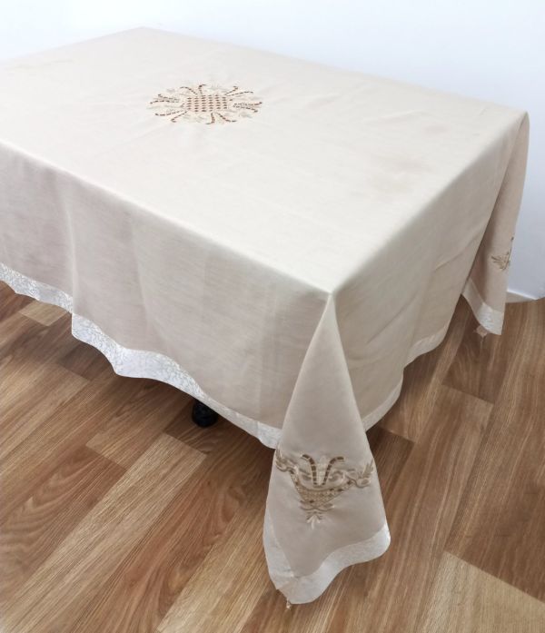 Скатертина Maison Royale льон 160x220 Lale Cappucino