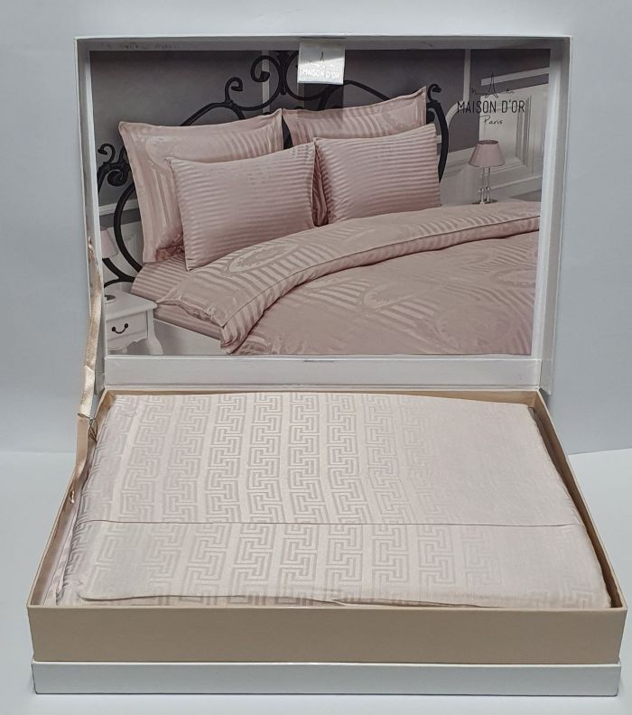 Постільна білизна Maison D'or сатин бамбук 200х220 Veresace Pembe