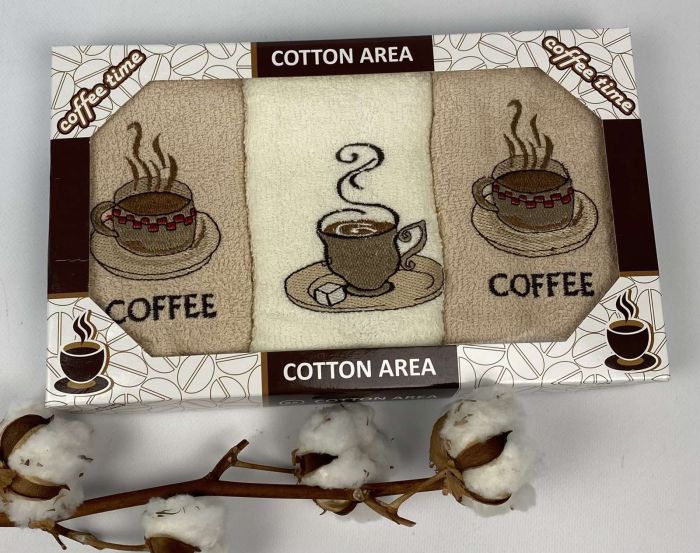 Набір кухонних рушників 3шт "Coffee time" mod.1