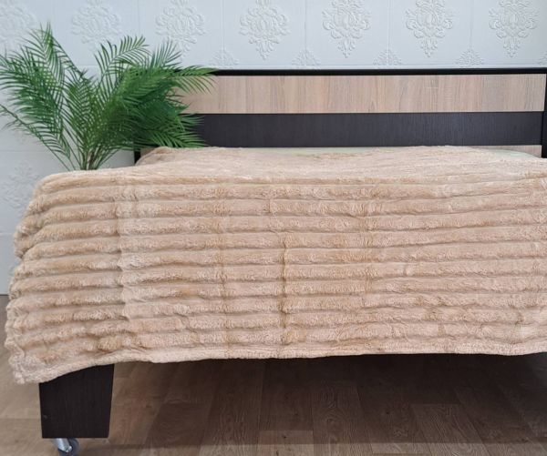 Покривало велюр 180х200 Beige (1307)