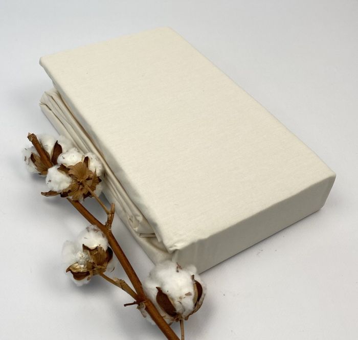 Простирадло на резинці Clasy 100X200 з наволочкою 50X70 V1 Ekru