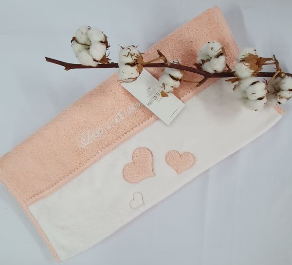 Рушник Maison D'or Monique Hearts 50x100 Salmon