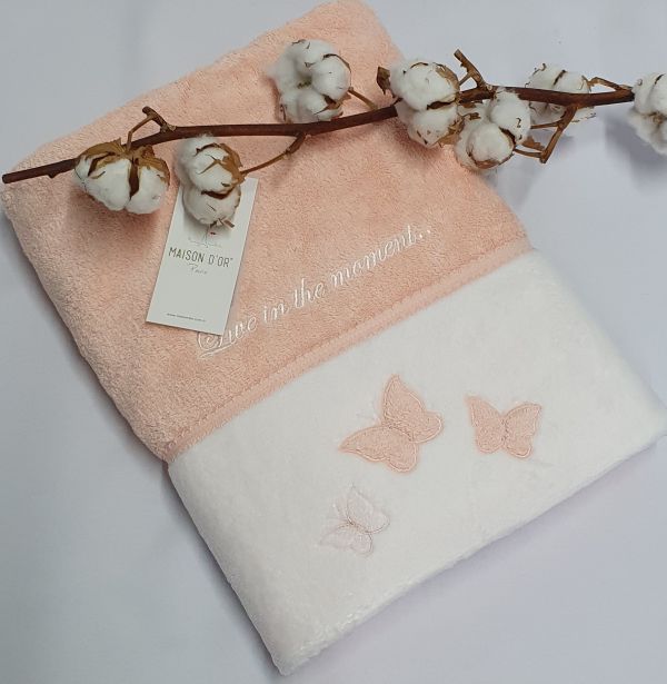 Рушник Maison D'or Monique Butterfly 85x150 Salmon
