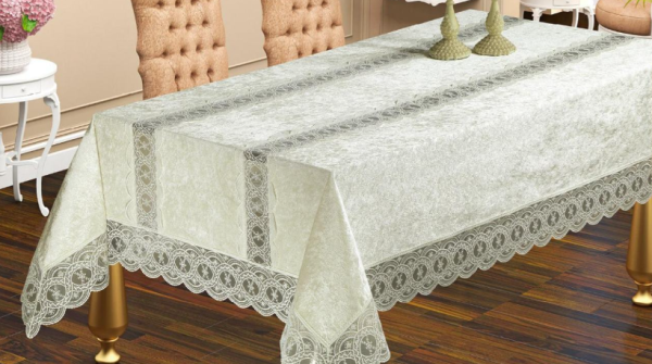 Скатертина Велюр Maison Royale 140x180 Defne Cream
