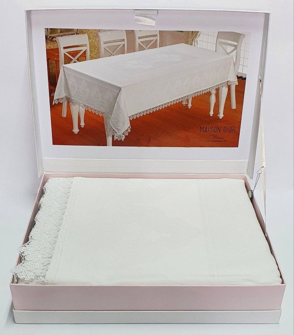 Скатертина Maison D'or 160х270 Natalee White