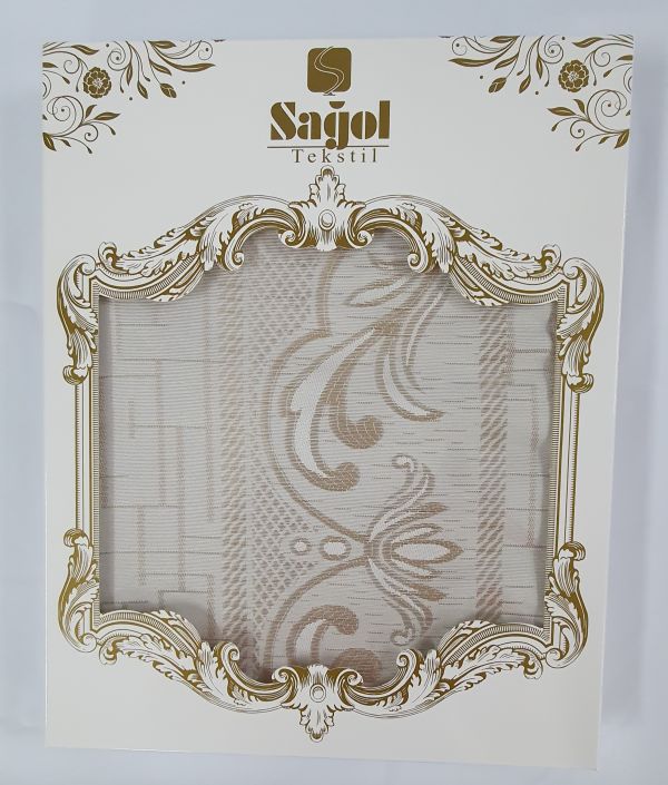 Скатертина Sagol тефлон 140x180 ovale Sgl-003 Cappucino в коробці *